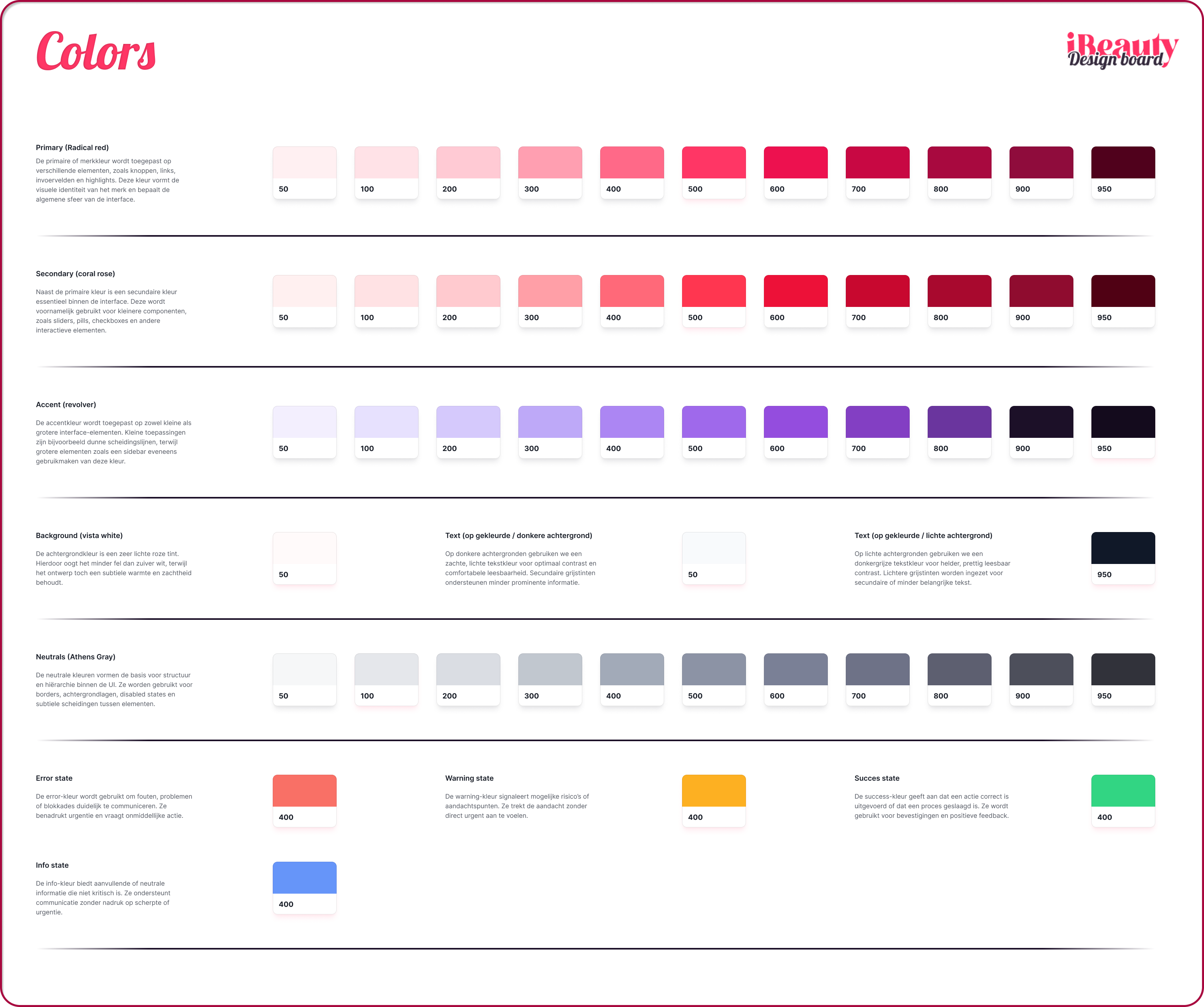 Color palette